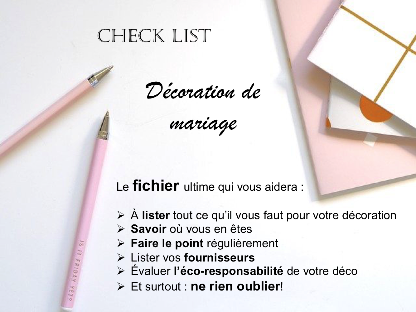 visuel check list